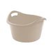 Hega Hogar Grote teil/afwasbak/kuip - kunststof - rond - handvatten - 54 x 32 cm - 38 liter - beige
