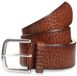 Tom Tailor - TTROY Leren riem met afgeronde gesp - Maat 85 - cognac uni