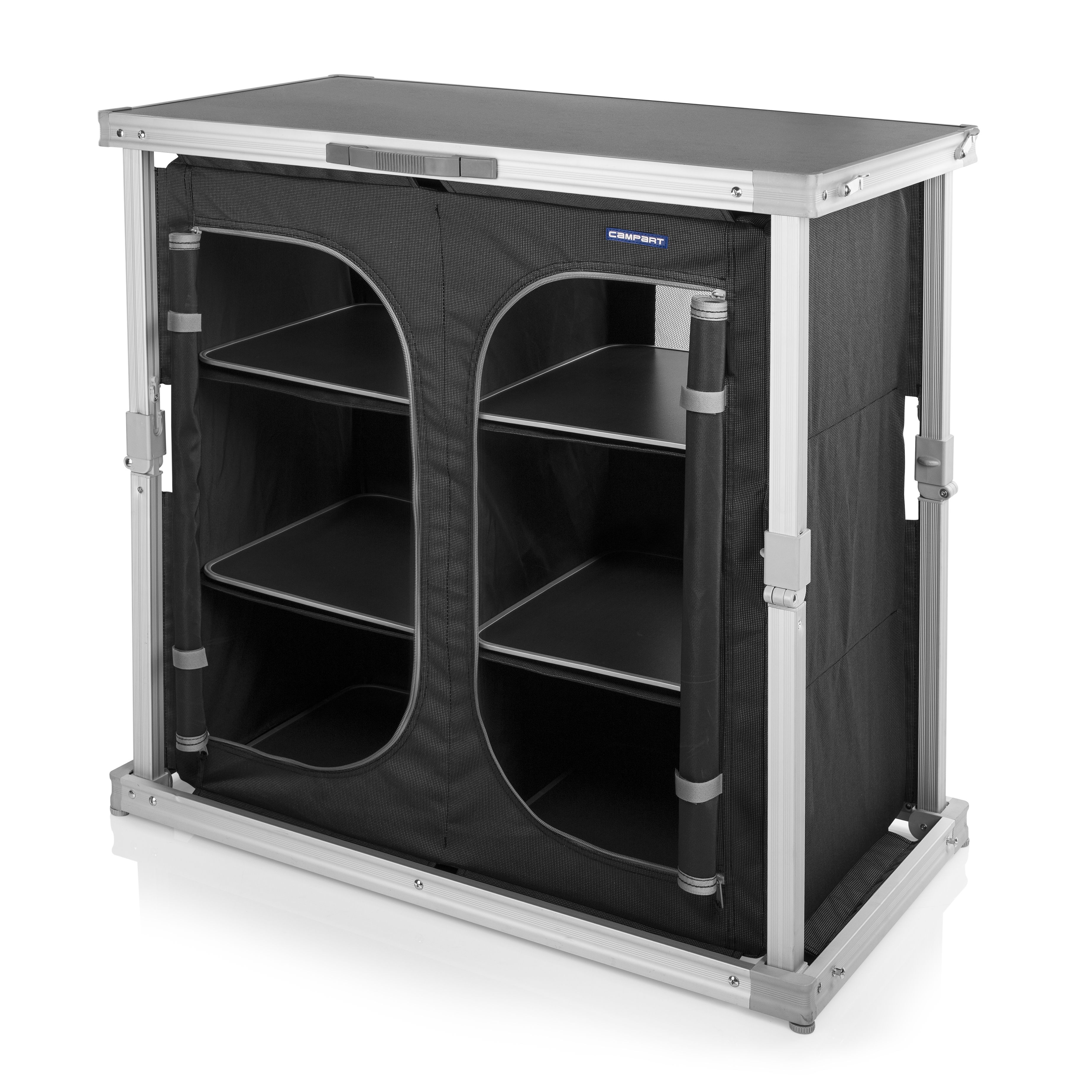 Campart Travel KI-0758 Campingkeuken Toledo - Antraciet - Opvouwbaar