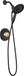 Delta T142855-I Albion Douche Alleen Trim Pakket met 1,75 GPM Multifunctionele Douchekop - Minder Ruw in - Mat Zwart/Champagne Brons