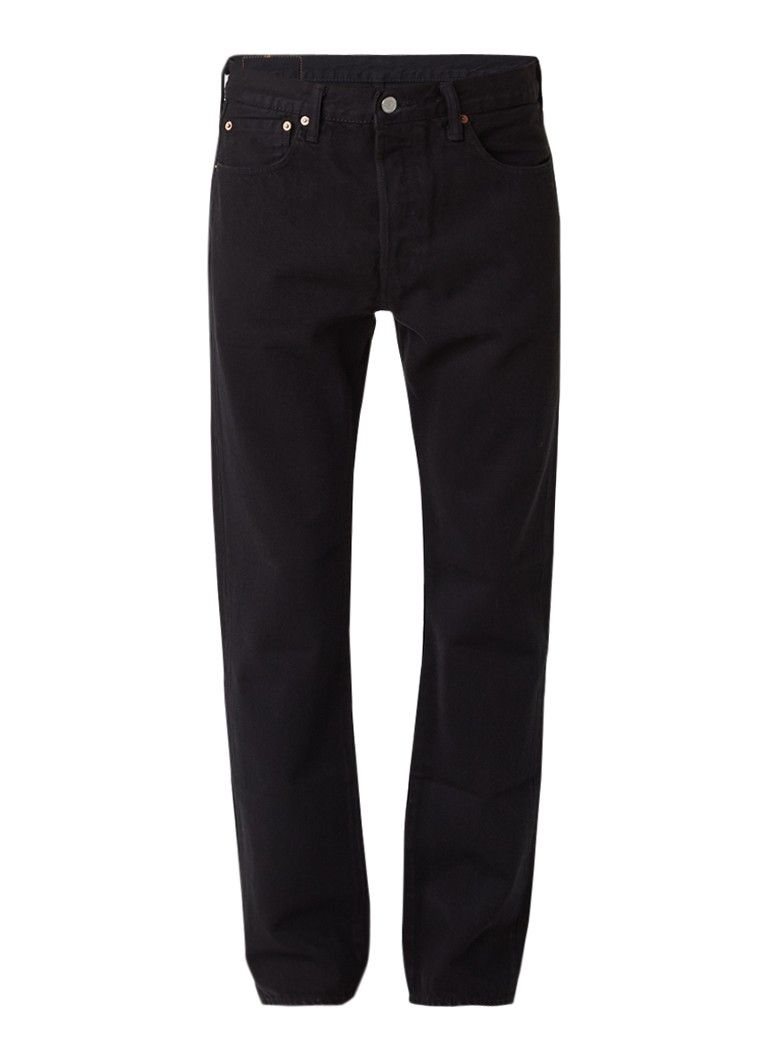 Levi's 501 High Rise Straight Leg Jeans with Button Closure