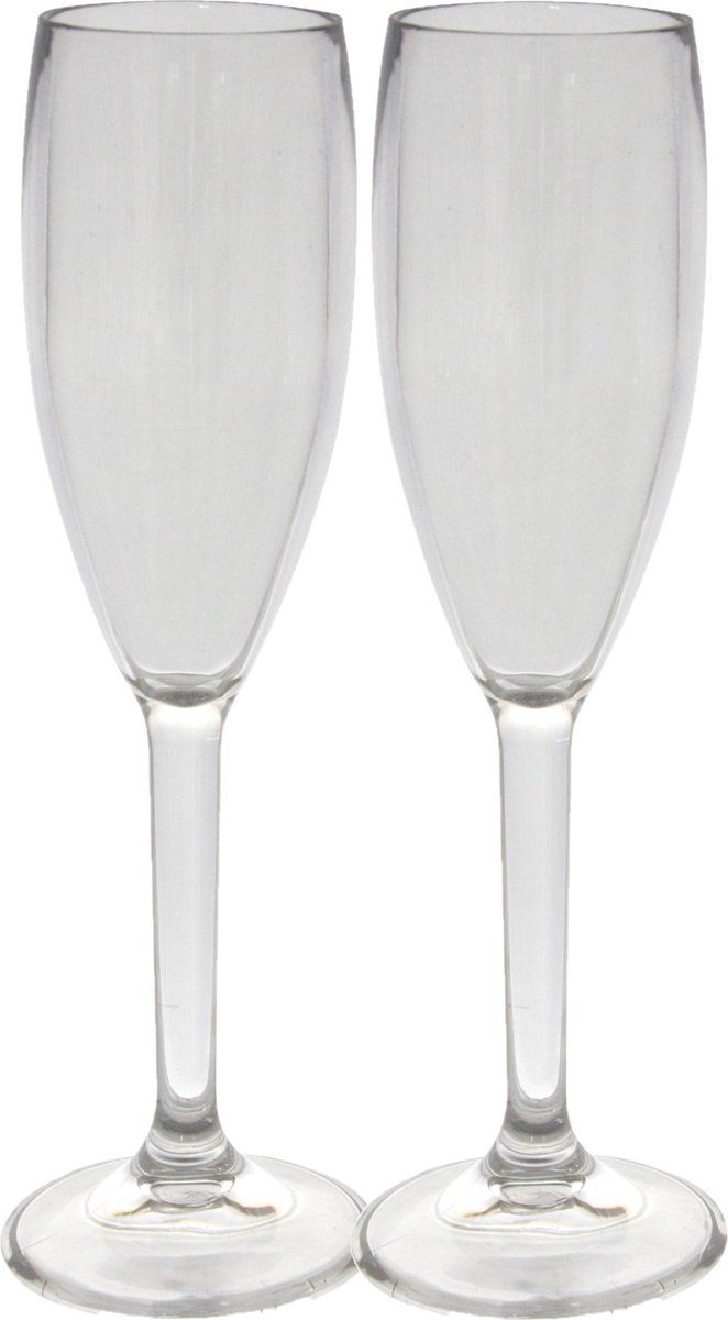 EuroTrail Champagneglas - 150 ml - 2 st. - Transparant