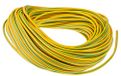 RS PRO Kabelslang groen, geel PVC voor kabel-Ø 4mm, lengte 30m, verpakking van 30 meter