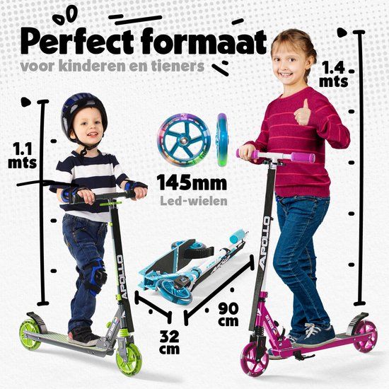 Apollo Skyracer LED Scooter - Berry