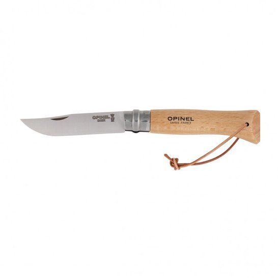 Opinel Zakmes - Leren Koord - RVS Hout - 3123840013218