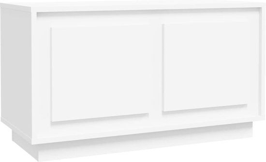 vidaXL Tv-meubel 80x35x45 cm bewerkt hout wit