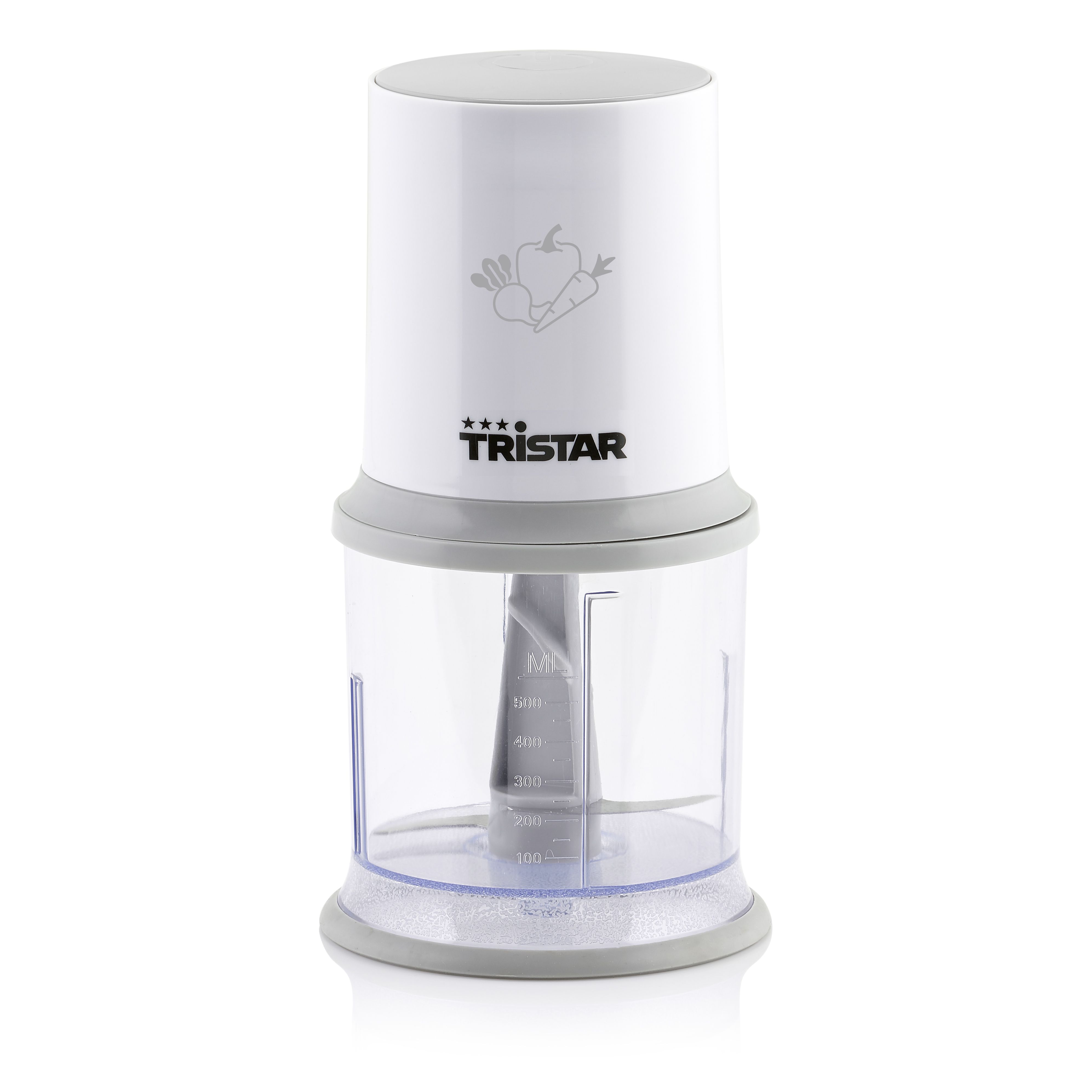 Tristar BL-4020 Hakmolen - 0.5L - 200W - Pulse Function - White/Grey