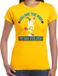 Bellatio Decorations Tropical party shirt dames - pina colada - geel - carnaval -tropisch themafeest M