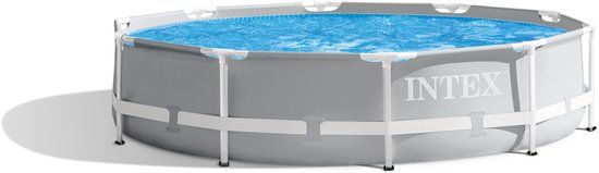 Intex Prism Frame Opzetzwembad - Ø 305 x 76 cm - Grijs