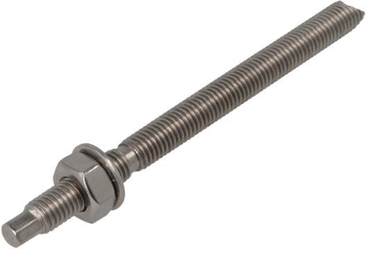 Rawlplug Rawl Ankerstang Met Dakpunt/Buiten 6K Rvs-A4 M8X110 (10)