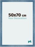 Your Decoration Cadre puzzle 50x70 cm Bleu clair balayé