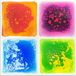 Tullo Pad sensoriel – Plaques sensorielles colorées avec liquide, 4 pièces.