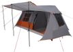 vidaXL Tente tunnel Gris et Orange 400 x 278 x 182 cm
