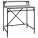 Bureau 80x50x90 cm bois traité et fer gris chêne sonoma