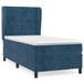 vidaXL Boxspringbed met matras, fluweel, donkerblauw, 100x200 cm