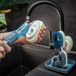 KADAX Évier Éponge Distributeur de liquide avec poignée Set de 4 brosses