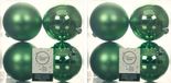 Decoris Kerstballen - 12x st - groen - D10 cm - kunststof