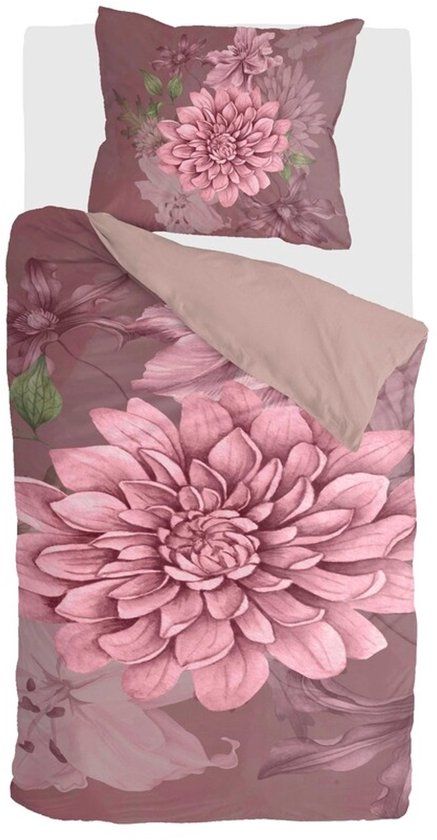 Byrklund Dekbedovertrek Dahlia Dreams - 140x220 - 100% Polyester - Roze