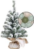 Jja Mini sapin de Noël avec neige - H45 cm