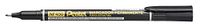 Pentel Permanente marker NF450-A, zwart 12 stuks