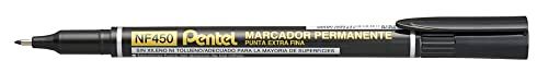 Pentel Permanente marker NF450-A, zwart 12 stuks