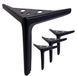 Pieds de meuble noir mat, set de 4