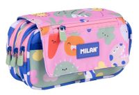 MILAN® Étui à crayons avec 4 fermetures éclair et rabat de la série spéciale Green & Grow