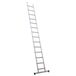 Facal Enkelvoudige aluminium ladder Prima - 11 tot 21 schuine sporten - stabilisatiestang