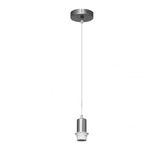 Zarivy Hanglamp voor lampenkappen, uniek ontwerp, E27-fitting, nikkel afwerking, 10 x 10 cm