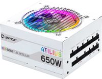 Unykach Atilius Rgb Atx 650w Stroomvoorziening Wit
