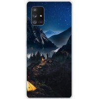 Samsung Galaxy A71 5G Seul en montagne bedrukt siliconen hoesje