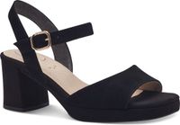 Tamaris Comfort Essentials Dames Sandalen - ZWART SUEDE