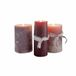 LOBERON Kaars set van 3 Salis roze