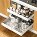 Ibenzoa® Organisateur de tiroir télescopique pour armoire de cuisine