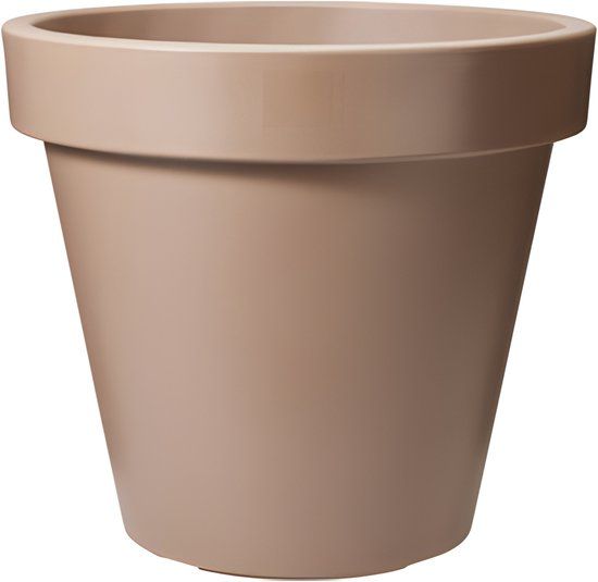 Pro Garden Bloempot - Mokka Bruin - Rond - 40 cm Diameter - Kunststof