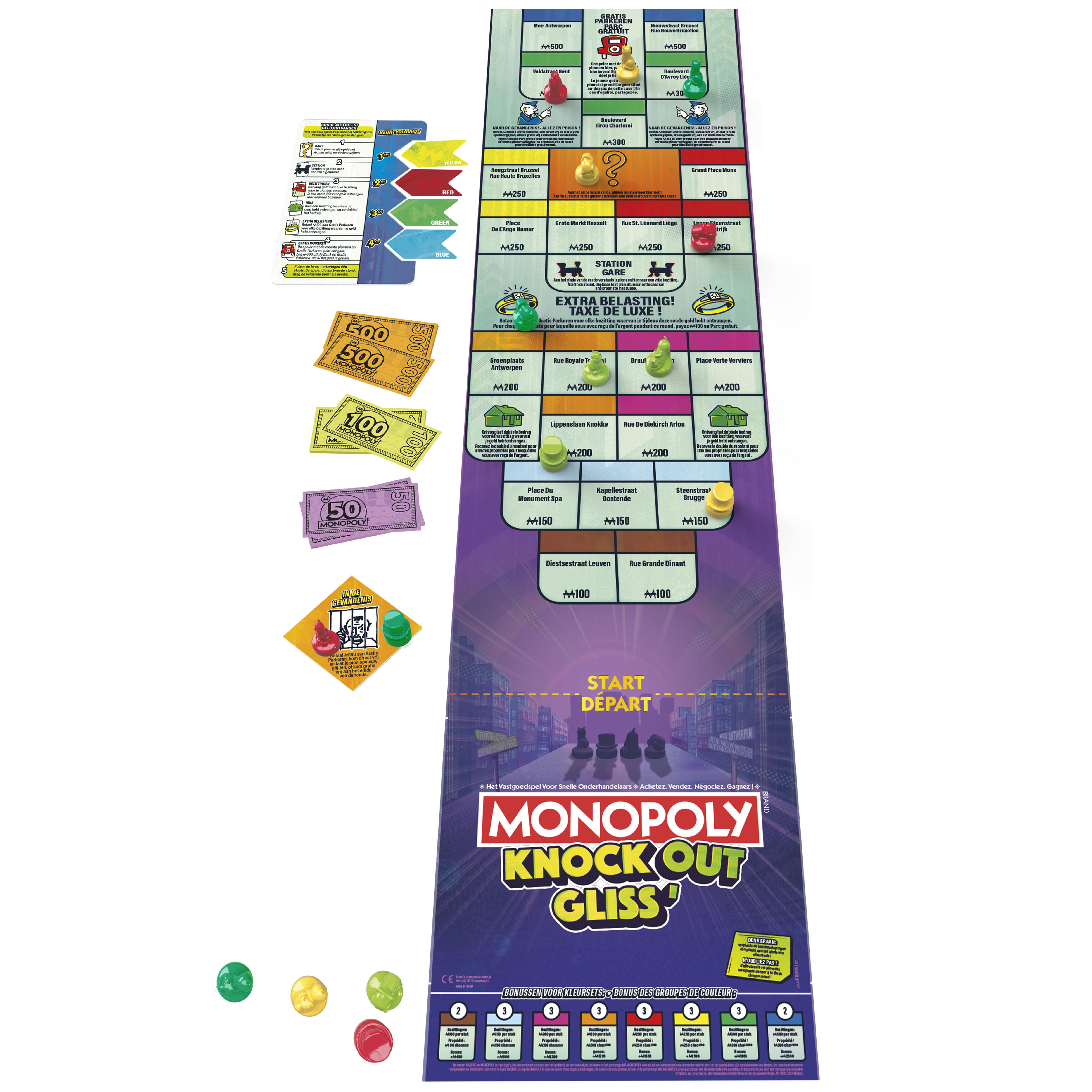 Monopoly Knockout Bordspel - Nederlandse Editie - Gezelschapsspel