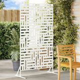 vidaXL Pare-vue 100 x 50 x 180 cm acier blanc