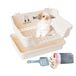 HoppScotch.bun Bumbox Grote Konijnenbak met Plastic Grid & Dump Tray-Bunny Poep Tray Veilig voor Bunny Feet Pet Bunny Supplies - Konijnenkooi Accessoires voor Training Hoek Konijn Kattenbak