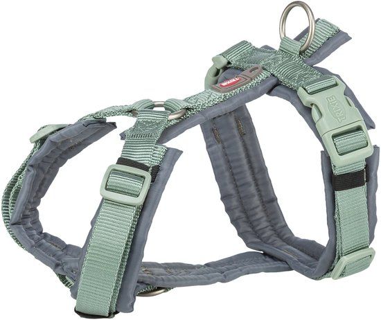 Trixie Hondentuig Premium Trekking Salie Groen/Grafiet Grijs
