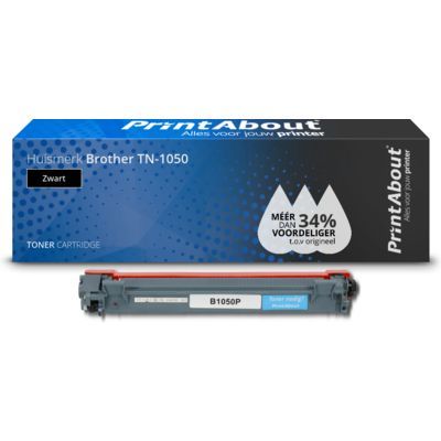 PrintAbout TN-1050 Compatible Toner Cartridge - Black - 1200 Pages
