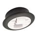 WAGNER 01709001 Rol/boorrol/boorrol, diameter 15 mm, hard, kogellager, behuizing kunststof zwart, Ø 55/40 x 17/8 mm, metalen stift, draagkracht 50 kg, Made in Germany