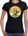 Bellatio Decorations Shoppartners Bv Hawaii feest t-shirt / shirt Aloha Hawaii voor dames - zwart - Hawaiiaanse party outfit / kleding/ verkleedkleding/ carnaval shirt XS