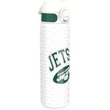 Ion8 Stalen Waterfles, 600 ml/20 oz, Lekvrij, Makkelijk te Openen, Veilige Vergrendeling, Vaatwasserbestendig, Hygiënische Flipcover, Draaggreep, Duurzaam, Reliëfprint, NFL Design