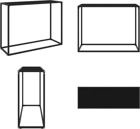 vidaXL Wandtafel - 100x35x75 cm - Gehard Glas - Transparant