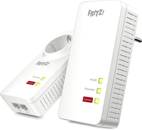 FRITZ! AVM FRITZ!Powerline 1260E WLAN Set - Powerline adapter set - 1200 Mbps - Wit