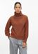 s.Oliver Pull en bouclé à col roulé pour femme - Terracotta - Taille L