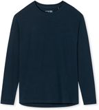 SCHIESSER Mix+Relax T-shirt - dames shirt lange mouwen donkerblauw
