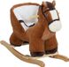 AIYAPLAY - Cheval à bascule pour enfants - Polyester - 68x33x45cm - Marron