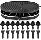 Merkloos Raclette Set voor 8 Personen met Pannen en Schrapers