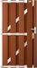 Intergard Composiet tuinpoort voor schutting WPC bruin 180x90cm